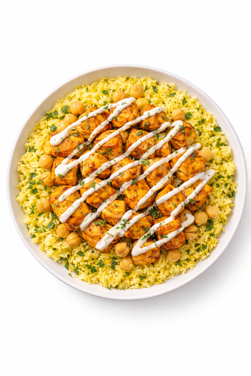 Mediterranean Chicken Kabob With Basmati Rice